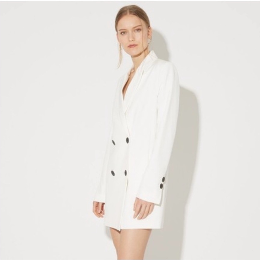 Misha Nonoo Off White Florence Blazer Dress Size 6